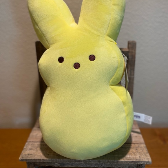 Large Yellow Peeps Bunny Plush 15”H, Just Born Yellow Peeps Bunny Stuffed Animal - Picture 3 of 11